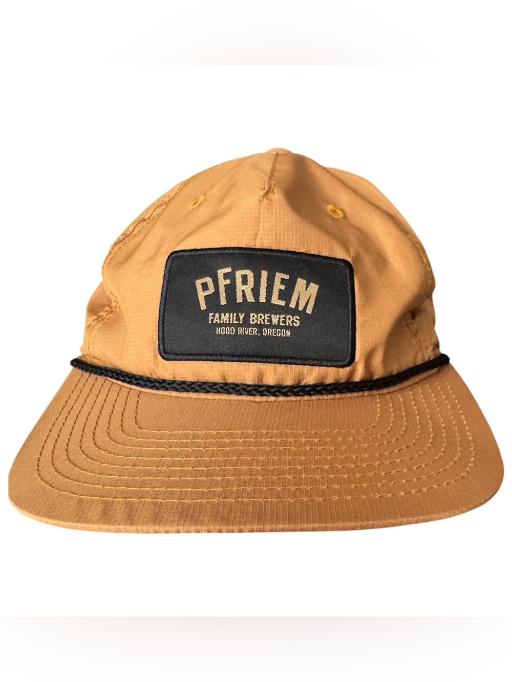 PFRIEM Family Brewers Mustard Yellow  Rope-Trim Cap - OS